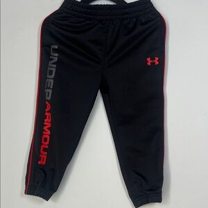 Under Armour Toddler Kids Black and Red‎ Joggers Sweatpants Boys Size 2T